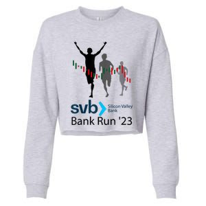 Svb Silicon Valley Bank Run ′23 Cropped Pullover Crew