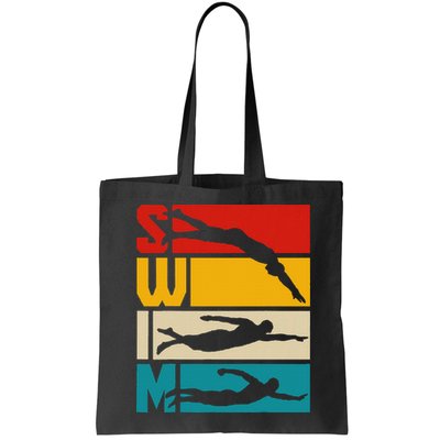 Swim Swimming Vintage Retro Swimmer Bag