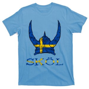 Skol Swedish Viking Helmet Sweden Nordic Northman Swede Gift T-Shirt