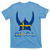 Skol Swedish Viking Helmet Sweden Nordic Northman Swede Gift T-Shirt