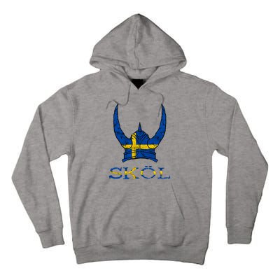 Skol Swedish Viking Helmet Sweden Nordic Northman Swede Gift Tall Hoodie