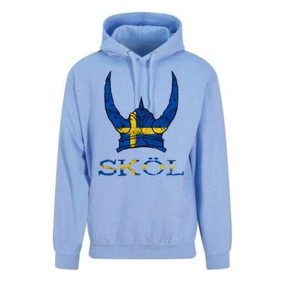 Skol Swedish Viking Helmet Sweden Nordic Northman Swede Gift Unisex Surf Hoodie