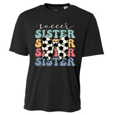 Soccer Sister Vintage Sport Lover Sister Cooling Performance Crew T-Shirt