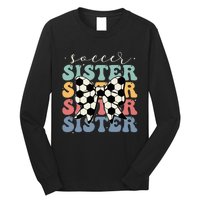 Soccer Sister Vintage Sport Lover Sister Long Sleeve Shirt