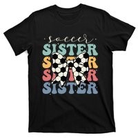 Soccer Sister Vintage Sport Lover Sister T-Shirt