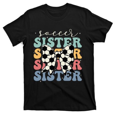 Soccer Sister Vintage Sport Lover Sister T-Shirt