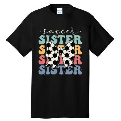 Soccer Sister Vintage Sport Lover Sister Tall T-Shirt