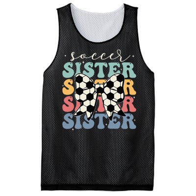 Soccer Sister Vintage Sport Lover Sister Mesh Reversible Basketball Jersey Tank