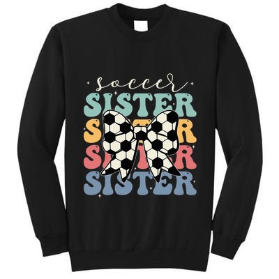 Soccer Sister Vintage Sport Lover Sister Tall Sweatshirt