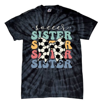 Soccer Sister Vintage Sport Lover Sister Tie-Dye T-Shirt