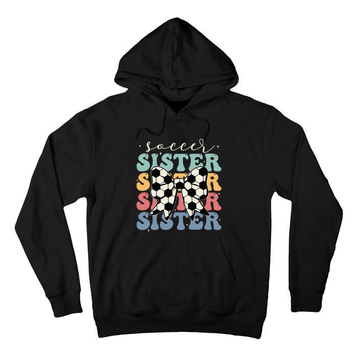 Soccer Sister Vintage Sport Lover Sister Tall Hoodie