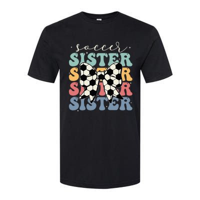 Soccer Sister Vintage Sport Lover Sister Softstyle CVC T-Shirt