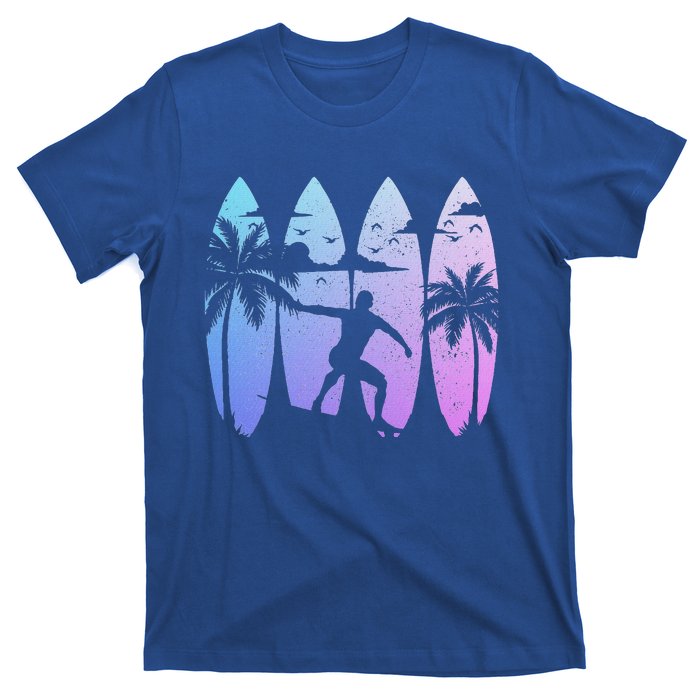 Surfer Surfboard Vintage Surfing Beach T-Shirt