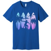 Surfer Surfboard Vintage Surfing Beach Premium T-Shirt