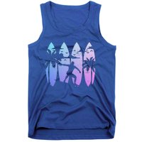 Surfer Surfboard Vintage Surfing Beach Tank Top