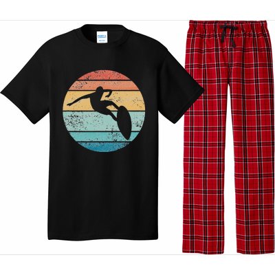 Surfing Surfboard Vintage Retro Surfboarder Surfer Beach Pajama Set