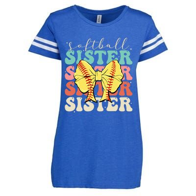 Softball Sister Vintage Sport Lover Sister Enza Ladies Jersey Football T-Shirt