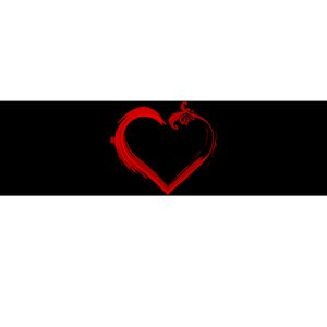 Simple Styled Valentines Heart Bumper Sticker