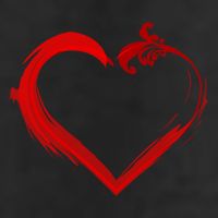Simple Styled Valentines Heart Golf Towel