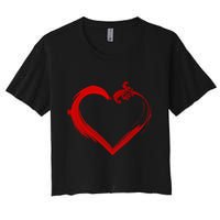 Simple Styled Valentines Heart Crop Top