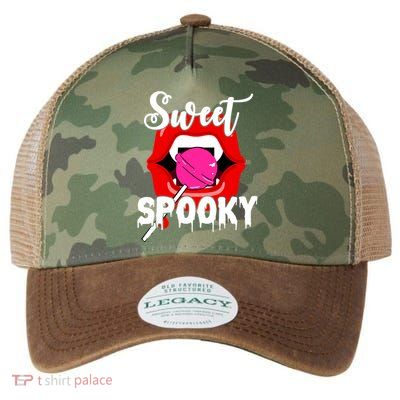 Sweet Spooky Vampire Lips Halloween Legacy Tie Dye Trucker Hat
