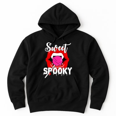 Sweet Spooky Vampire Lips Halloween Hoodie