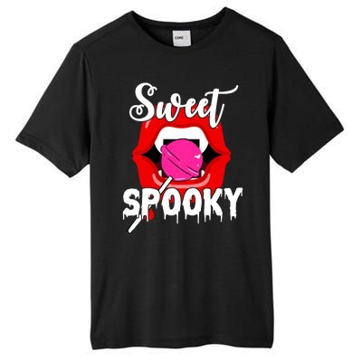 Sweet Spooky Vampire Lips Halloween Tall Fusion ChromaSoft Performance T-Shirt