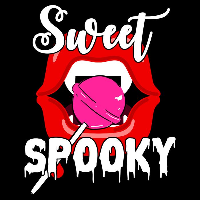 Sweet Spooky Vampire Lips Halloween Womens Tank Top
