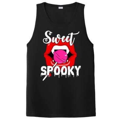 Sweet Spooky Vampire Lips Halloween PosiCharge Competitor Tank