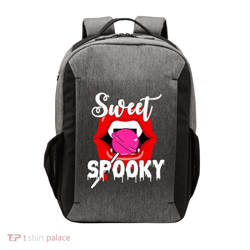 Sweet Spooky Vampire Lips Halloween Vector Backpack