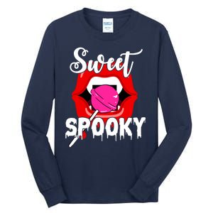 Sweet Spooky Vampire Lips Halloween Tall Long Sleeve T-Shirt