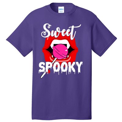 Sweet Spooky Vampire Lips Halloween Tall T-Shirt