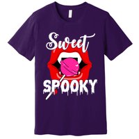 Sweet Spooky Vampire Lips Halloween Premium T-Shirt