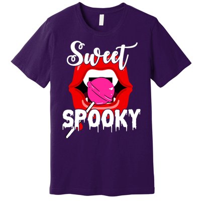 Sweet Spooky Vampire Lips Halloween Premium T-Shirt