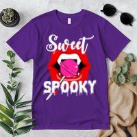 Sweet Spooky Vampire Lips Halloween Premium T-Shirt