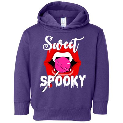 Sweet Spooky Vampire Lips Halloween Toddler Hoodie