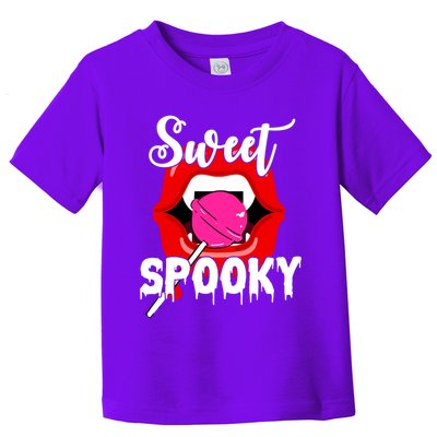 Sweet Spooky Vampire Lips Halloween Toddler T-Shirt