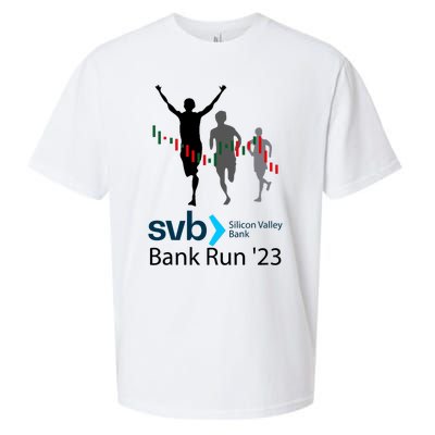 Svb Silicon Valley Bank Run ′23 Sueded Cloud Jersey T-Shirt