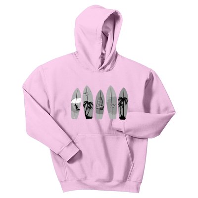 Surfing Surfboard Vintage Classic Retro Surfboarder Surfer Gift Kids Hoodie