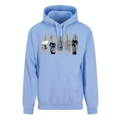 Surfing Surfboard Vintage Classic Retro Surfboarder Surfer Gift Unisex Surf Hoodie