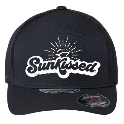 Sunkissed Summer Vacation Vintage Flexfit Unipanel Trucker Cap