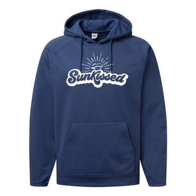 Sunkissed Summer Vacation Vintage Performance Fleece Hoodie