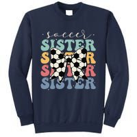 Soccer Sister Vintage Sport Lover Sister Mothers Da Sweatshirt