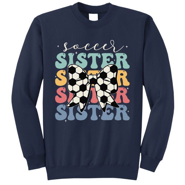 Soccer Sister Vintage Sport Lover Sister Mothers Da Sweatshirt