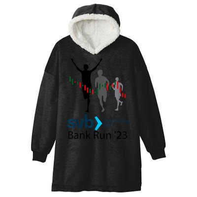 Svb Silicon Valley Bank Run ′23 Hooded Wearable Blanket