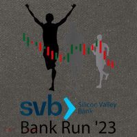 Svb Silicon Valley Bank Run ′23 Cotton Canvas Backpack