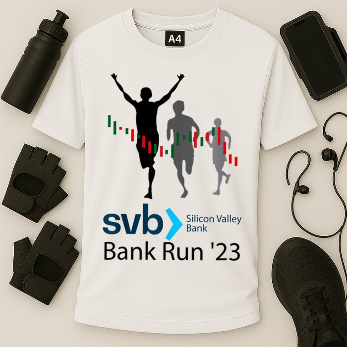 Svb Silicon Valley Bank Run ′23 Cooling Performance Crew T-Shirt