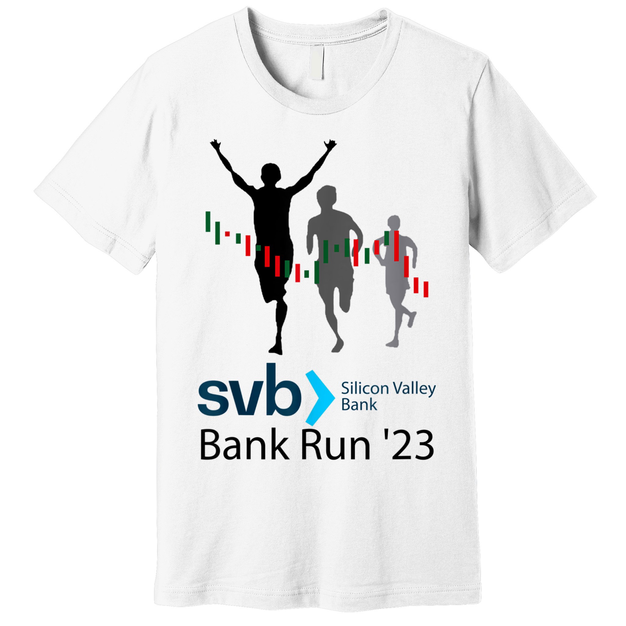 Svb Silicon Valley Bank Run ′23 Premium T-Shirt