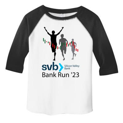 Svb Silicon Valley Bank Run ′23 Toddler Fine Jersey T-Shirt