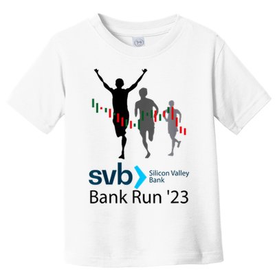 Svb Silicon Valley Bank Run ′23 Toddler T-Shirt